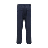 Germano Blue Cotton Casual Pants
